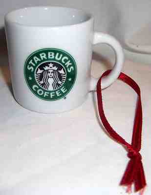 Starbucks Siren Christmas Holiday Ornament 1999 Collection Mini Coffee Mug - Sold on eBay Dec, 9th 2018 for $11.00