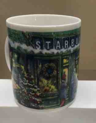 Starbucks Coffee Mug Barista Winter Christmas Coffee Cup Market Scene, From 2000 - Sold on eBay Dec, 14th 2018 for $4.99