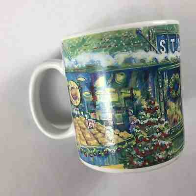 Starbucks Coffee Mug Barista 2000 Large Cup Christmas Town Village Snow Holidays - Sold on eBay Dec, 11th 2018 for $11.12