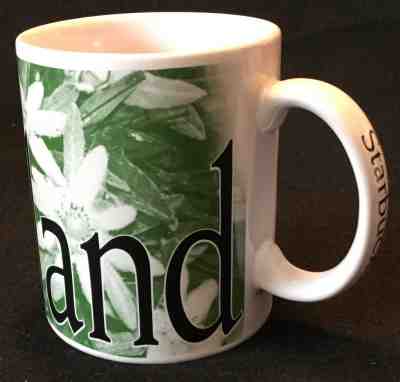 c.2000 Oversize STARBUCKS Coffee Mug - City Collector Series - SWITZERLAND - Sold on eBay Dec, 11th 2018 for $10.00