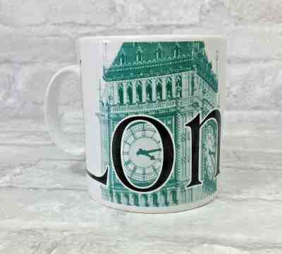 Starbucks City Mugs Collector Series London Vintage 2000 16oz Large Print Mug - Sold on eBay Dec, 10th 2018 for $15.53