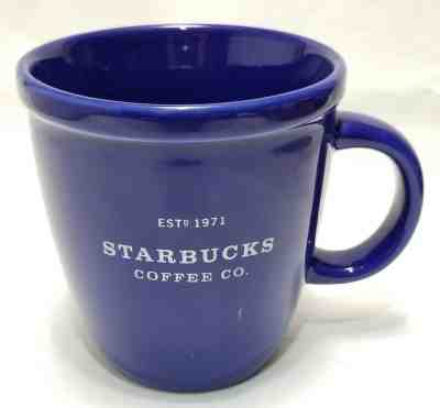 Starbucks Coffee 2001 Barista Abbey Cobalt Blue 16oz Mug Large Tea Cup - Sold on eBay Dec, 15th 2018 for $26.95