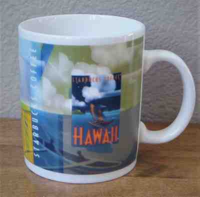2001 Starbucks Coffee HAWAII Series Mug - Outrigger Canoe - 12 oz - Sold on eBay Dec, 14th 2018 for $14.00