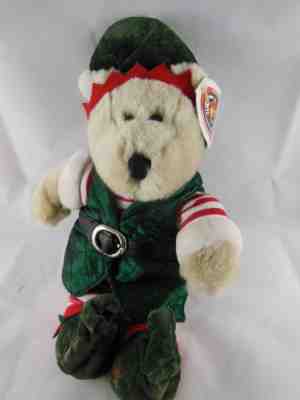Starbucks Bear Plush 2001 HOLIDAY ELF Christmas with tag - Sold on eBay Dec, 13th 2018 for $4.19