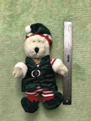 Starbucks Bearista Bear Christmas 2001 Holiday Elf plush 17th Edition Xmas - Sold on eBay Dec, 10th 2018 for $4.99