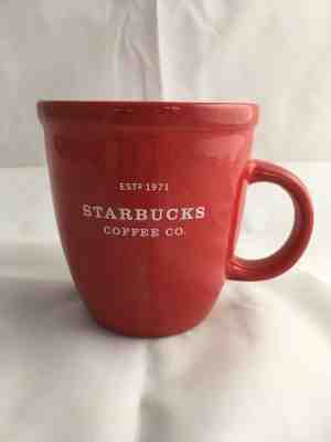 Starbucks Barista 2001 Large Red Mug Coffee Cup with White Lettering - Sold on eBay Dec, 10th 2018 for $6.99