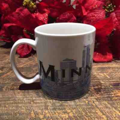Starbucks 2002 Minneapolis City of Lakes Coffee Mug Skyline Barista Series 16 oz - Sold on eBay Dec, 16th 2018 for $8.40