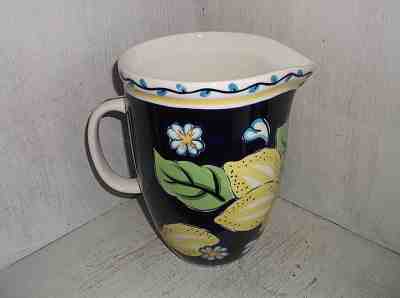 2002 Starbucks Barista LEMONS Pitcher 64 oz Jug Lemon Blue & Yellow - Sold on eBay Dec, 15th 2018 for $23.69