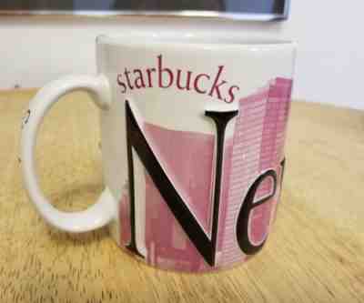 Starbucks 2002 Rare Pink New York Prototype Collector Series City Mug, 20 oz. 