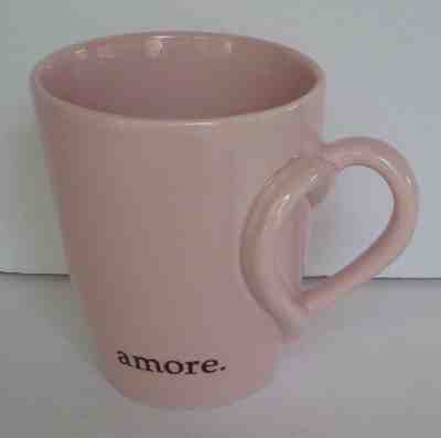 2003 Starbucks Barista AMORE Mug - Valentines Day 3D Heart Shaped Handle - PINK - Sold on eBay Dec, 15th 2018 for $18.00
