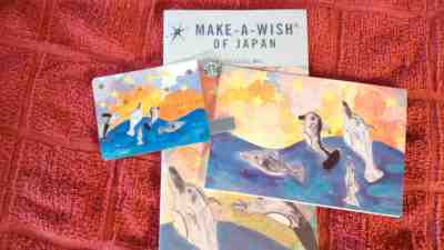 STARBUCKS Japan 2003 Make a Wish Dolphin Gift Card w/Matching Sleeve & Brochure - Sold on eBay Dec, 15th 2018 for $144.88
