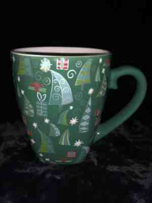 Starbucks Christmas Trees & Gifts Large Green Barista 2003 Coffee Mug - Sold on eBay Dec, 15th 2018 for $10.99