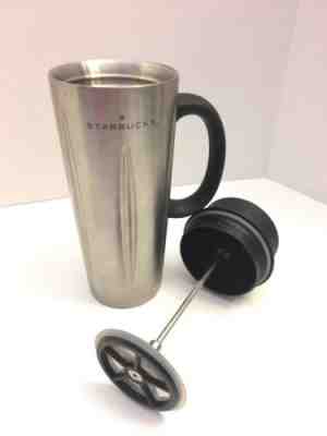 Starbucks 2003 Stainless Steel 16 oz. Solo Coffee Press Barista Travel Mug - Sold on eBay Dec, 15th 2018 for $20.79