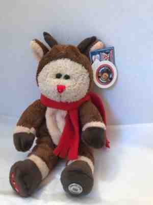 Starbucks Bearista Bear Plush 28th Edition 2003 Rudolph the Red Nosed Reindeer - Sold on eBay Dec, 14th 2018 for $4.95