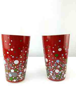 Starbucks Coffee Ceramic Tall Cup Latte Mug 16 oz Red Christmas Baubles 2004 - Sold on eBay Dec, 14th 2018 for $6.51