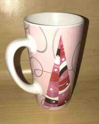Starbucks 2004 Pink Abstract Christmas Tree Tall 16 oz. Coffee Latte Mug - Sold on eBay Dec, 14th 2018 for $17.99