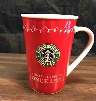 Red 2005 Starbucks Christmas Holiday Green Mermaid Siren Coffee Mug Tall 16 oz. - Sold on eBay Dec, 14th 2018 for $17.97