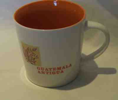 Starbucks 2005 Guatamala Antigua 16 Oz Orange and White Mug EUC - Sold on eBay Dec, 13th 2018 for $13.00