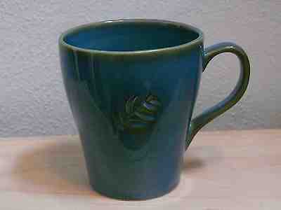 Starbucks Blue Green Turquoise Leaf Fern 2006 Coffee Mug Cup - Sold on eBay Dec, 16th 2018 for $28.95