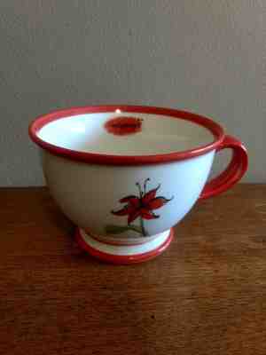 Starbucks Uplifting Mug Coffee Cup 2006 Inspirational Orange Flower Trim 10 Oz  - Sold on eBay Dec, 15th 2018 for $15.99