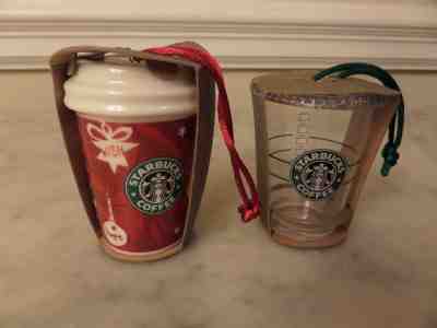 2009/2007 STARBUCKS COLD CUP  PLASTIC CHRISTMAS ORNAMENT Mint Original Packaging - Sold on eBay Dec, 15th 2018 for $9.99