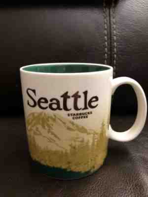 Seattle Starbucks 2008 Collector City Series Mug 16 oz Mount Rainier Original - Sold on eBay Dec, 15th 2018 for $90.00
