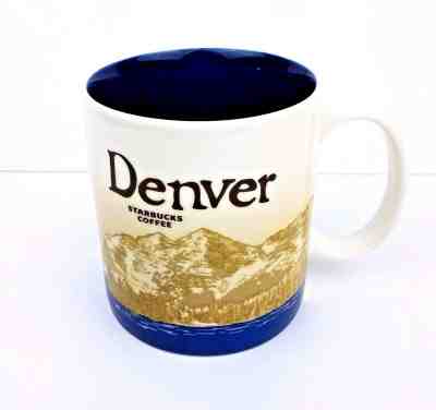 Starbucks 2009 Global Icon  Denver Mug Coffee 16 fl oz City Collector Series - Sold on eBay Dec, 16th 2018 for $32.26