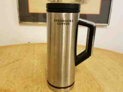 Starbucks 2009 Stainless Steel Tumbler With Wood Grain Handle, 16 oz. HTF - Sold on eBay Dec, 15th 2018 for $24.99