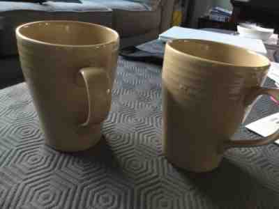 STARBUCKS Lot 2  Coffee Cups Mugs Tan by Design House Stockholm 2009 - Sold on eBay Dec, 15th 2018 for $10.00