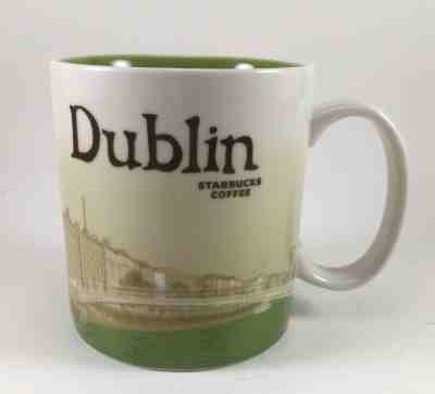 Starbucks Collector Series Dublin Coffee Mug Cup Ireland Icon City 2011 Green - Sold on eBay Dec, 16th 2018 for $35.00