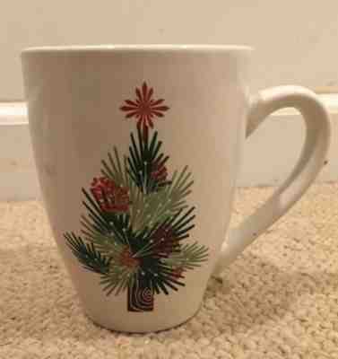 Starbucks Coffee Mug 2011 Pine Tree Christmas Tree Pinecones Holiday Collectible - Sold on eBay Dec, 16th 2018 for $5.99
