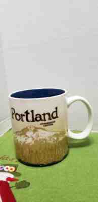 16 oz Starbucks PORTLAND 2011 Collector Series Global Icon City Mug Mt Hood - Sold on eBay Dec, 16th 2018 for $15.00
