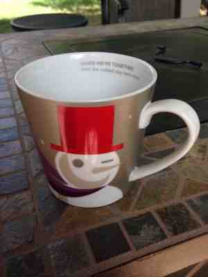Starbucks 2011 Holiday Snowman Mug -When We're together Coffee Cup - Sold on eBay Dec, 15th 2018 for $5.99