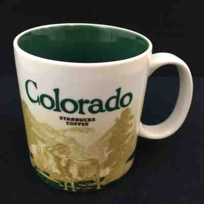 Starbucks 2011 Global Icon Colorado State Big Horn, Skier, Coffee Mug 16oz - Sold on eBay Dec, 15th 2018 for $11.85