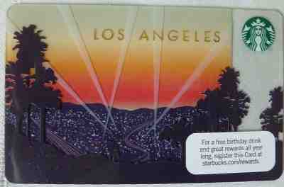 Starbucks Los Angeles Gift Card LA Sunset Strip Hollywood Coffee 2011 *Empty* - Sold on eBay Dec, 15th 2018 for $7.99