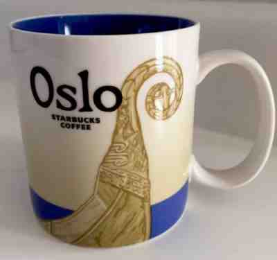 2012 Starbucks Collectors Series Oslo 16 Oz Coffee Mug 4" Tall - Sold on eBay Dec, 16th 2018 for $34.00