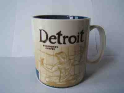 2012 Starbucks DETROIT Global Icon City Coffee Mug Cup NEW 16oz - Sold on eBay Dec, 15th 2018 for $24.99