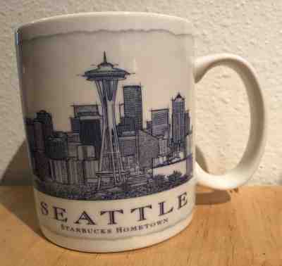 Starbucks SEATTLE Hometown Architectural Series 2012 Coffee Mug -Space Needle - Sold on eBay Dec, 15th 2018 for $19.88
