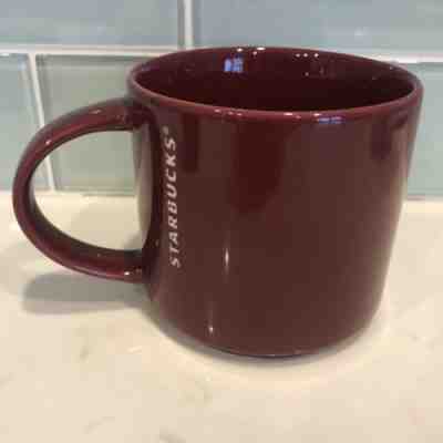 Starbucks Mug 2013 Deep Burgundy 14oz Stacking Excellent - Sold on eBay Dec, 16th 2018 for $9.63