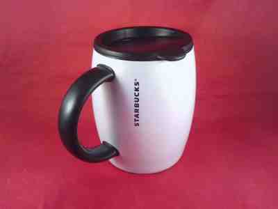 Starbucks 2013 White Pearl, Stainless Steel Barrel Mug, 14oz  Travel Cup, Nice - Sold on eBay Dec, 15th 2018 for $29.99