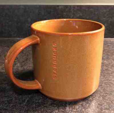 Starbucks 2013 Carmel Embossed Porcelain Stacking Mug 14oz - Sold on eBay Dec, 15th 2018 for $9.35