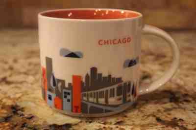 2013 Starbucks YOU ARE HERE ~ Chicago ~ Collection Ceramic Coffee Mug - 14 oz - Sold on eBay Dec, 15th 2018 for $18.99