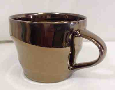 Starbucks Coffee Mug Tea Cup 12 oz Bronze Metallic Glaze Copper Swirl 2013  - Sold on eBay Dec, 15th 2018 for $14.95