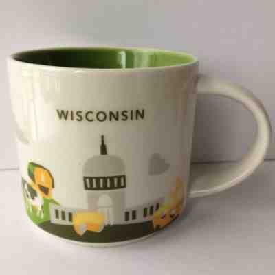 You are here Starbucks coffee Mug Wisconsin YAH 14 oz mug 2014 NEW - Sold on eBay Dec, 16th 2018 for $9.95