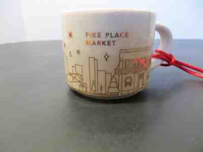 STARBUCKS 2014 Pike Place Demitasse Espresso Cup Ornament - RARE - Excl Cond - Sold on eBay Dec, 15th 2018 for $29.95
