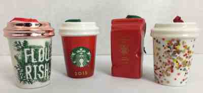 Starbucks Christmas ornaments a lot of 4 2 oz. ornaments from 2015-2017 - Sold on eBay Dec, 16th 2018 for $39.99