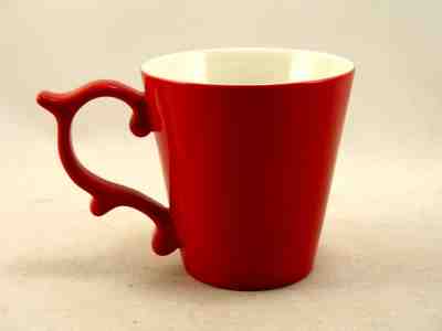 Teavana Rococo Red Scroll Handle Tea Cup Mug  Starbucks 12 oz 2015 - Sold on eBay Dec, 15th 2018 for $25.00