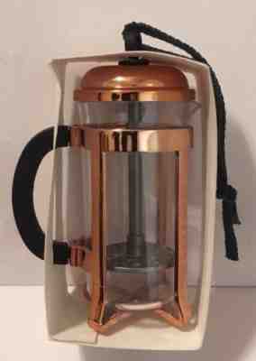 NEW STARBUCKS 2017 "ROSE GOLD" FRENCH COFFEE PRESS BODUM ORNAMENT IN RETAIL PKG - Sold on eBay Dec, 16th 2018 for $11.88
