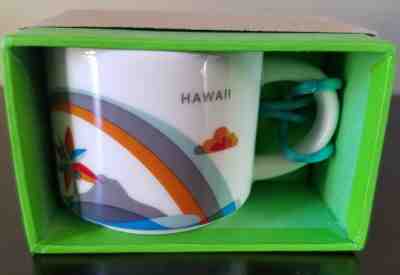 Starbucks 2oz Demitasse 2017 HAWAII YAH You Are Here Mini mug Ornament NIB - Sold on eBay Dec, 16th 2018 for $19.99
