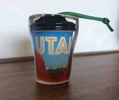 Starbucks Christmas Ornament 2017 Utah Delicate Arch Travel Cup Mug 2.5'' NEW - Sold on eBay Dec, 16th 2018 for $8.50